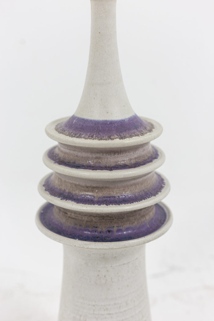 Lampe en céramique de Carl Cunningham - centre du col