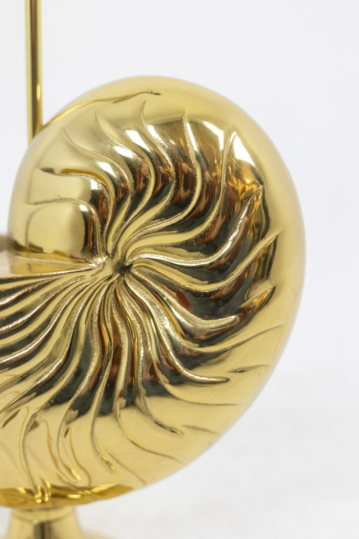 Lamp Nautilus in gilt bronze - detail