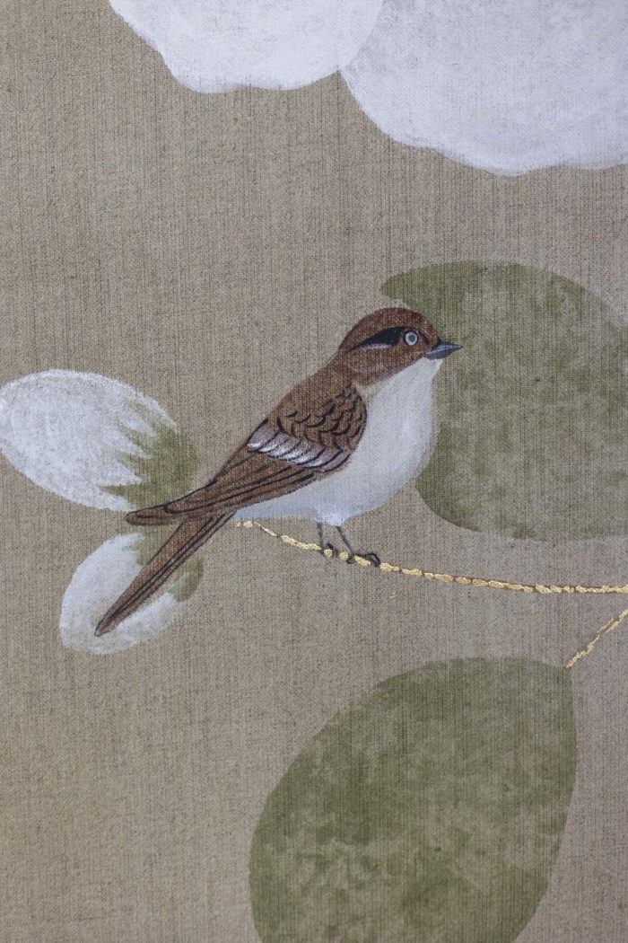 Painted canvas - little bird