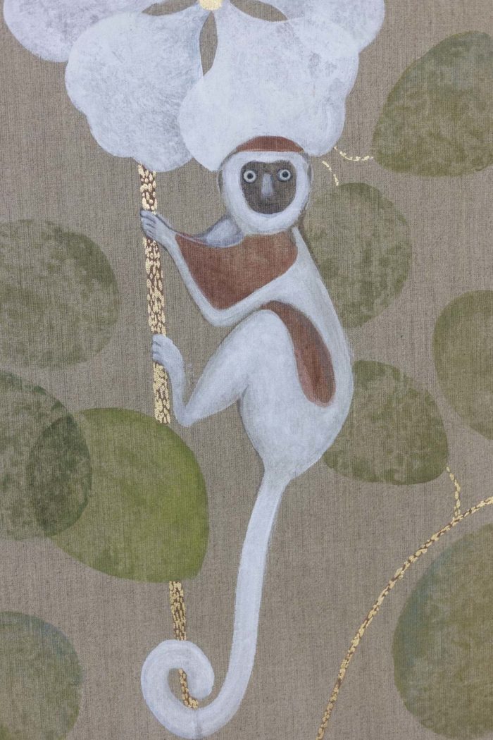 Painted canvas - little monkey
