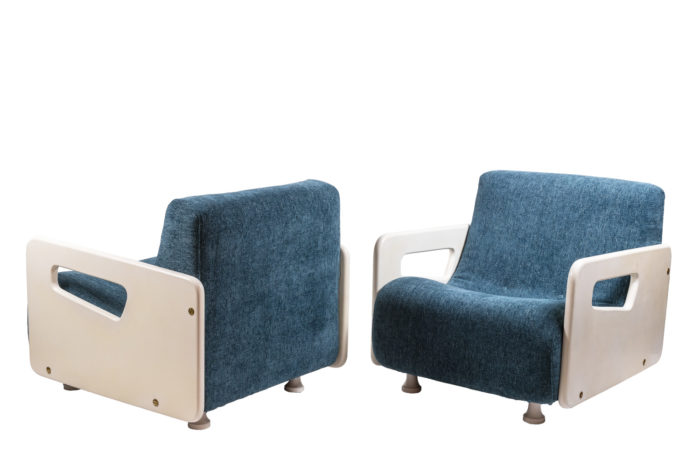Paire de fauteuils italiens des années 1970 - la paire