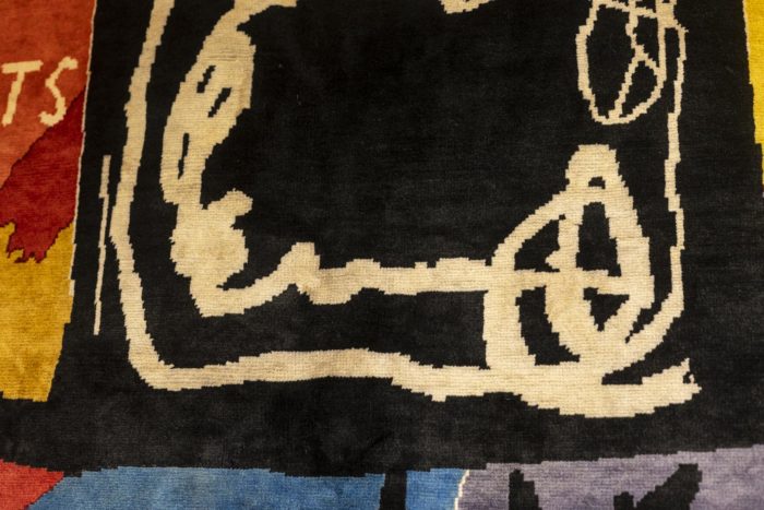 Tapisserie d'après Basquiat - encore autre détail