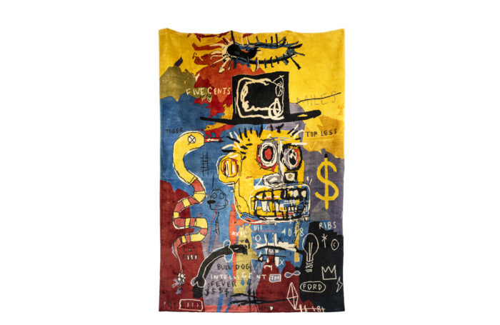 Tapestry in the style of Basquiat - face