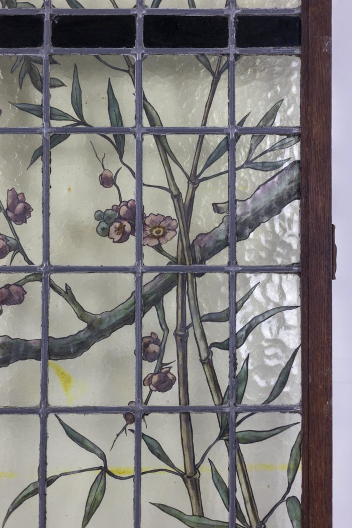 Geoffroy, Pair of stained glass, nineteenth century - foliage and branches