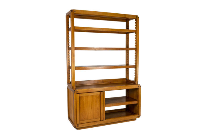 Pierre Chapo, Shelves cabinet in natural elm - 3:4