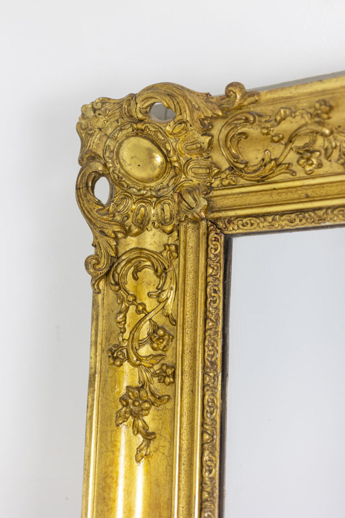 Mirror trumeau Regency style in gilded wood, 19th century - stucco