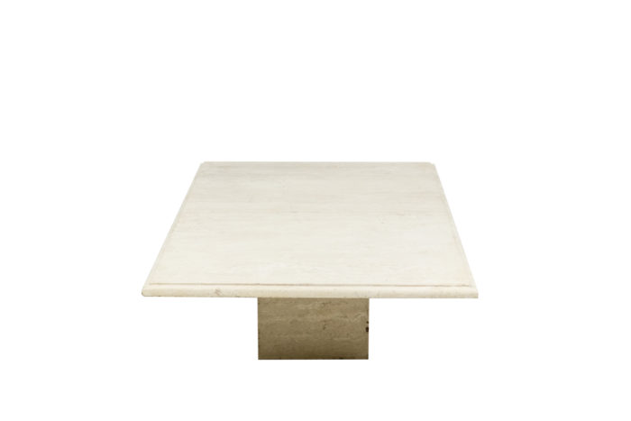 Table basse en travertin - profil