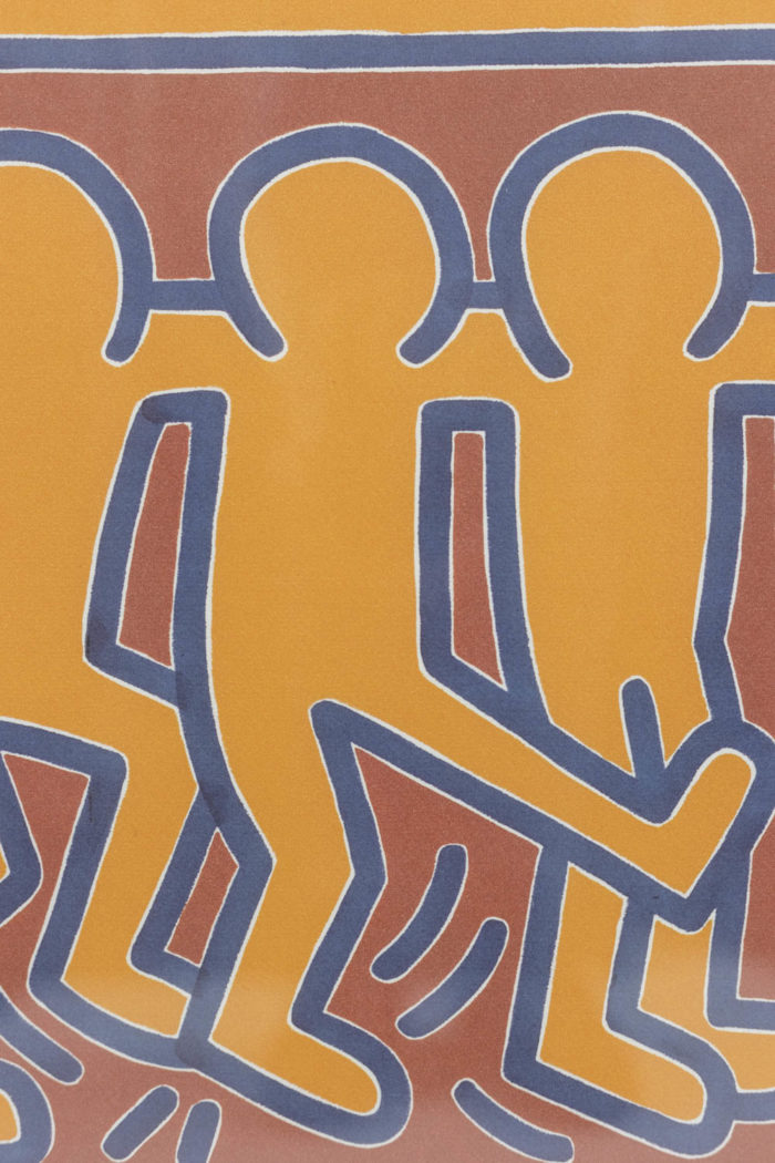 Sérigraphie originale de Keith Haring - zoom personnages