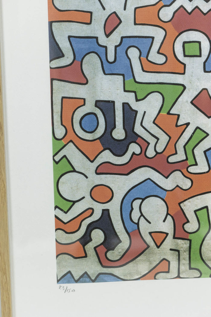 Lithographie de Keith Haring - autre zoom