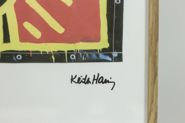Sérigraphie originale de Keith Haring - signature