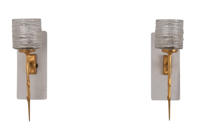 Félix Agostini, Pair of wall sconces, 20th century - both