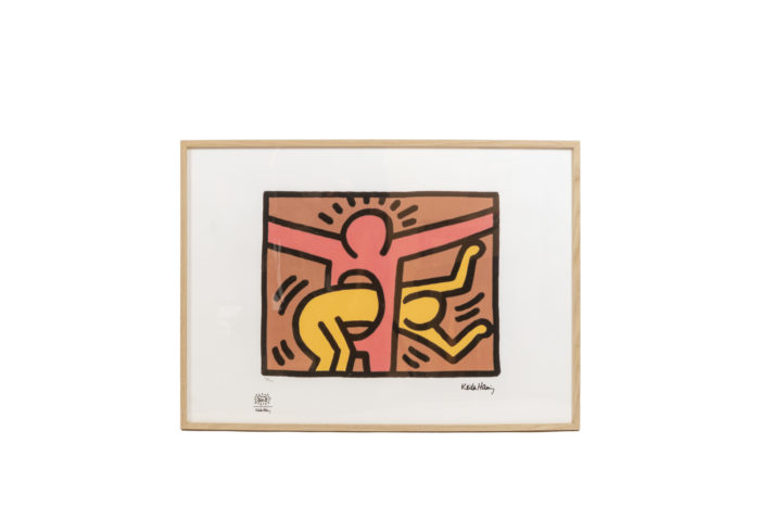 Keith Haring, Silkscreen, 1990s - face