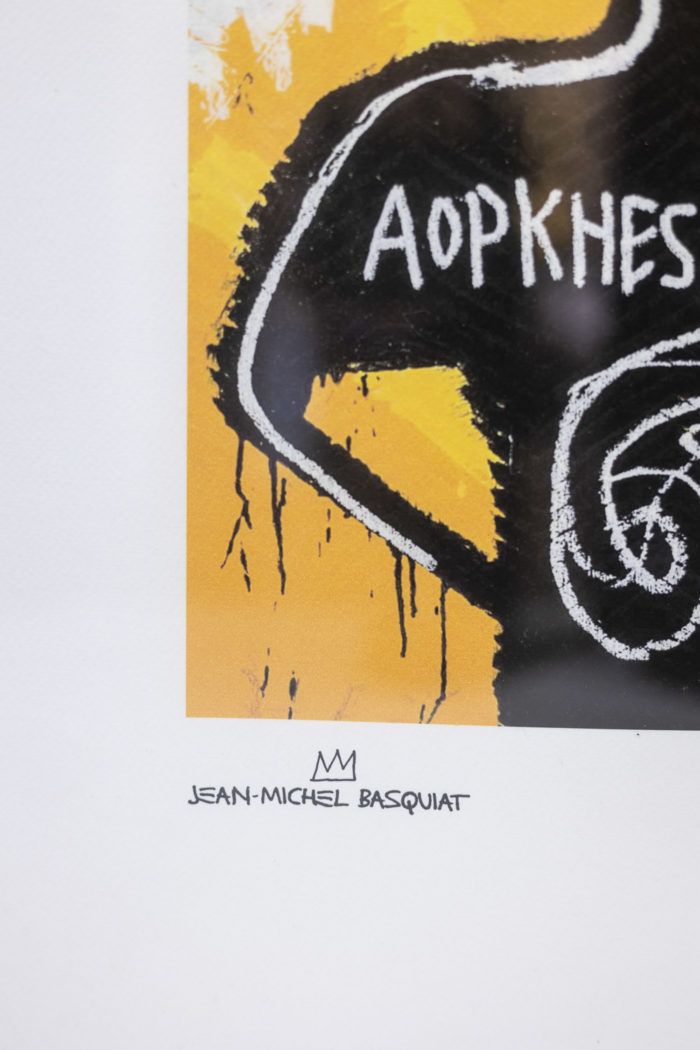 Sérigraphie Jean-Michel Basquiat - signature