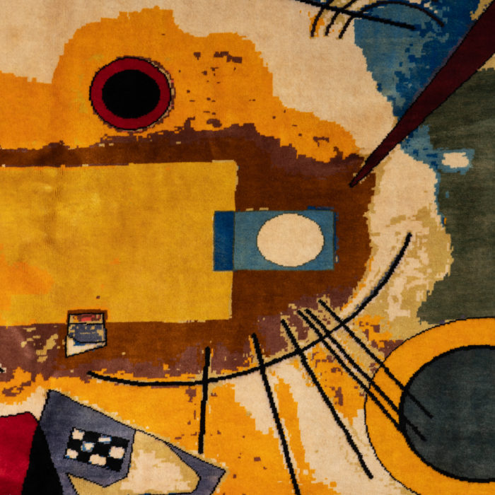 Tapis, ou tapisserie, inspiré par Wassily Kandinsky