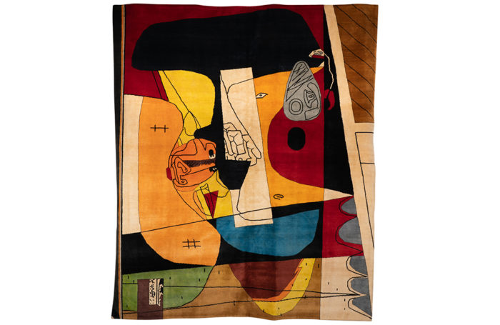 After Le Corbusier, Rug, or tapestry. Contemporary work