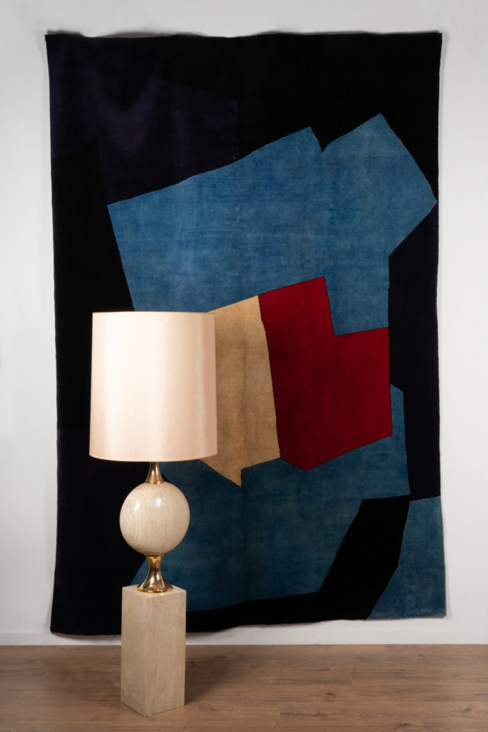Rug, or tapestry, inspired by Poliakoff, in wool. Contemporary work