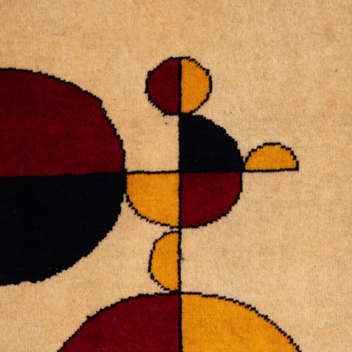 After Gabriel Orozco, Rug, or tapestry « Samuraï Tree Variants ». Contemporary work.- focus