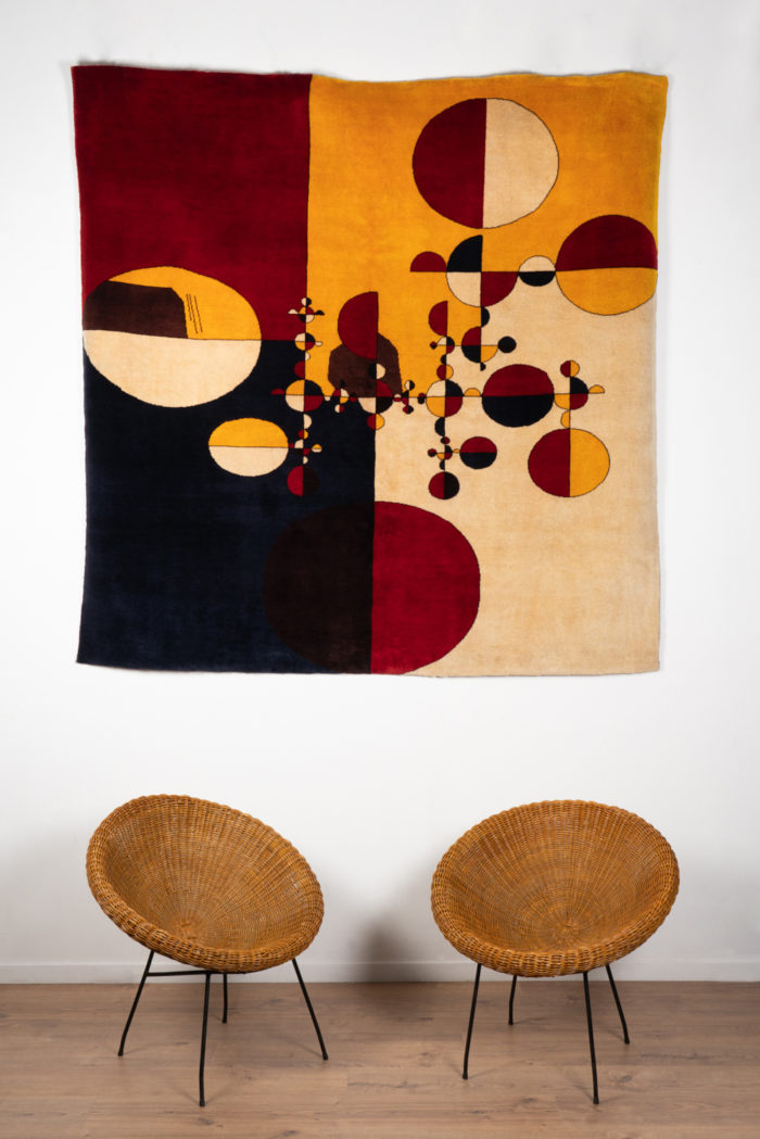 After Gabriel Orozco, Rug, or tapestry « Samuraï Tree Variants ». Contemporary work. - staging