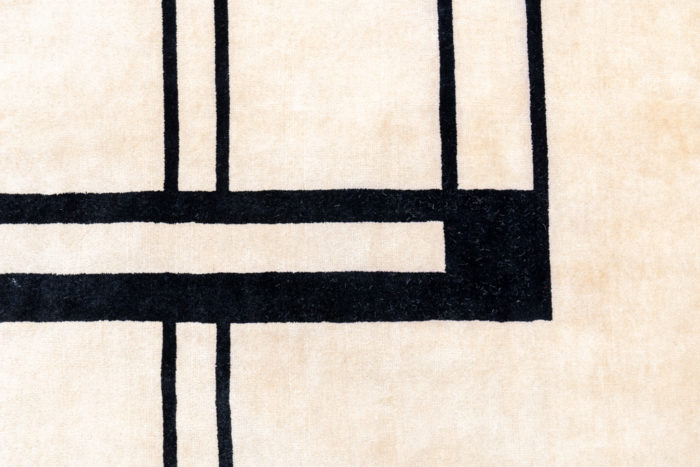 Handwoven tapestry inspired by Eileen Gray. March 2023. - other zoom
