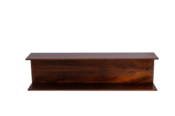 Danish wall shelf in rosewood. 1970s.