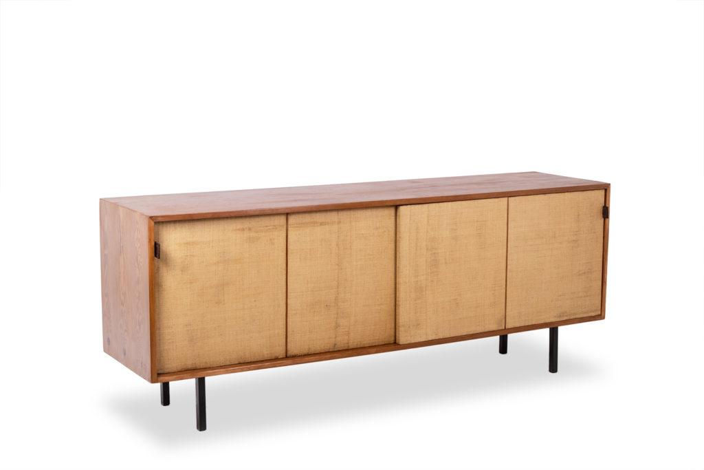 Florence Knoll for Knoll. Sideboard with sliding doors. 1960s.