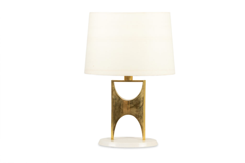 H-shaped gilded bronze lamp. 20th century.