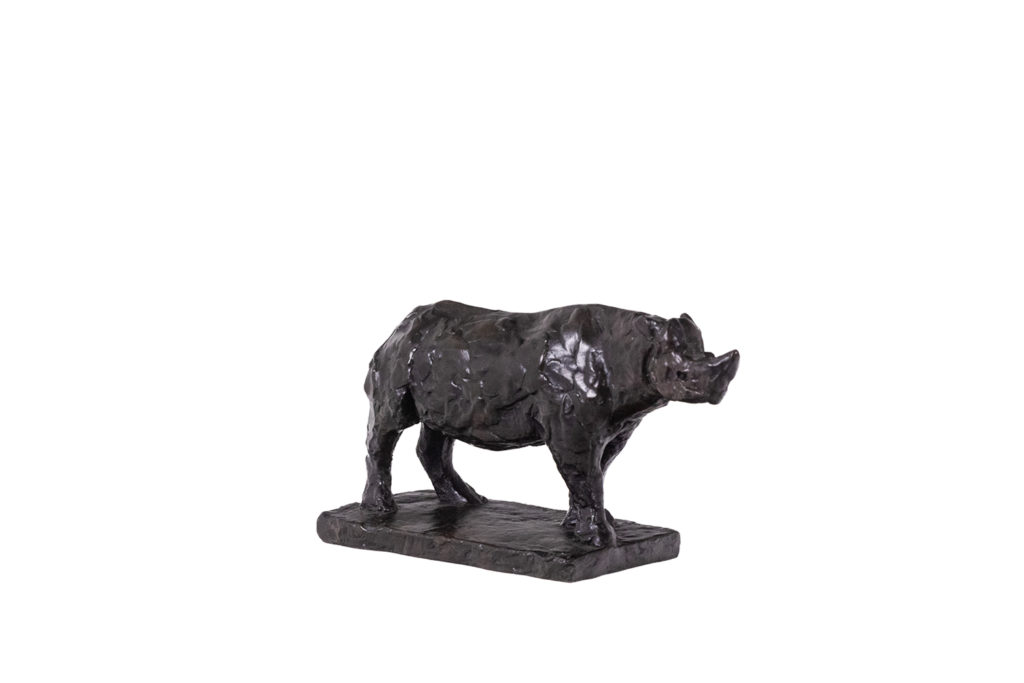 François Pompon. “Rhinoceros”, bronze, 2006 print.